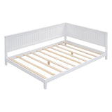 Full Size Wood Daybed/Sofa Bed, White WF297690AAK