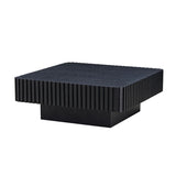 35.43 Inch Modern Handcraft Drum Table Square Table for Living Room,Small Wooden W2582P306966