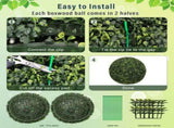 18.5IN dark Artificial Topiary Balls Outdoor Faux Boxwood Decorative Green Spheres for Garden Front W2945P460785