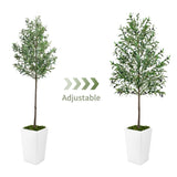 Artificial Olive Tree 8FT with Pot and Moss, Artificial Plants for Home Office Decor T3210P298178