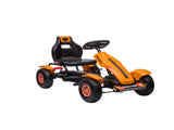 Kids Pedal Go Kart for Ages 5-12, Outdoor Ride on Car with Adjustable Seat, Handbrake, Sharp 93870496