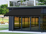 118.1"D x 59.1"W x"H Retractable Awning Black 85522071
