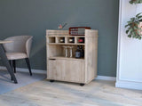 Macadamia 1-Door Bar Cart B062P175049