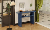 ZNTS TREXM Elegant Minimalist Console Table with Rounded Edges and Sturdy Shelf Design for Entryway, N715P195554M