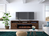 78 inch Electric Fireplace TV Stand Console for TVs up to 95 inches, Minimal Assembly, Whiskey B108P160236