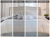 7 Piece Comforter Set Aqua Queen B03596852