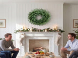 26 Inch Artificial Christmas Wreath with Natural Vine Base, Green 95160947