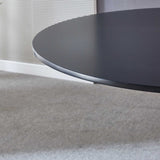 42.1"Black Tulip Table Mid-century Table for 4-6 people With Round Mdf Table Top, Pedestal W23435248