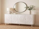 Shabby Chic Wood Sideboard Buffet Accent Bedroom Media Hallway Curio Kitchen Hutch Storage Cabinet W2263P503296