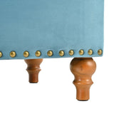 Square velvet upholstered Ottoman with storage space, hidden support hinges with easy to open top, W2941P242272