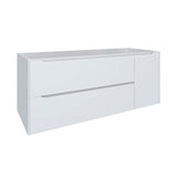 DAX Cenit Single Vanity Cabinet with 2 Drawers 1 Door 48 Inches Matt White B2702P226989