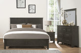 1pc Charcoal Gray Finish 7 Drawers Dresser Transitional Style Wooden Bedroom Furniture B011P220616