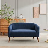 50.78" Modern Loveseat Couch Sofa, Corduroy Fabric Upholstered 2-Seat Sofa, Loveseat with Wooden W3188P280033