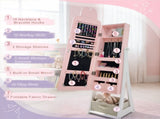 Pink rabbit-themed MDF cabinet with spray paint finish, 1 door and 1 drawer, children's jewelry and 66774399