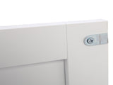 Double Door Side Cabinet With Partition White 90596729
