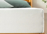 MADE IN US, 6" TWIN SIZE Green Tea Memory Foam Mattress in Box, Fiberglass Free, White W311P371345