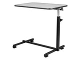 Multifunctional Adjustable Bedside Table MDF/Iron/4 Wheels With Brake, Silver Grey 27887581