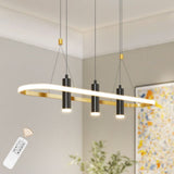 Javeriah 4 - Light Black/Gold Dimmable LED Pendant LightUnable ship on weekends, TK/TEMU 57634655