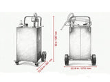 Fuel Caddy, 35 Gallon, Gas Storage Tank on 4 Wheels,Gasoline Diesel Fuel Container for Cars 40478933