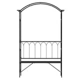 Steel Garden Arch with 2-Seat Bench 45042326
