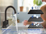 2 Handles Bathroom Sink Faucet, Oil Rubbed Bronze Centerset RV Bathroom Faucets for 2/3 HoleUnable 81955127