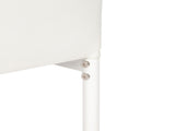 4pcs Elegant Assembled Stripping Texture High Backrest Dining Chairs White 40655595