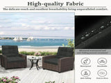 Outdoor High Back Chair Cushions Set of 2, 42"x21"x4" Tufted Waterproof Patio Cushion for Rocking & 51827174