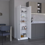 Lynch Kitchen Pantry Storage Cabinet 71" Height, With 4 Doors, 5 Adjustable Shelves, Freestanding B070P188842