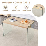 The top of the coffee table is made of medium density fiberboard and wooden stickers, with W1512P347778