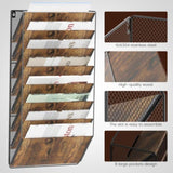 5th/8th floor wall file rack, email paper file folder organizer, magazine rack, wooden office 37651767