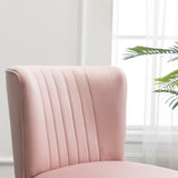 Elon Contemporary Velvet Upholstered Accent Chair, Pink T2574P164257