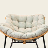 Outdoor Rocking Chair, Patio Egg Rocking Chair, Indoor Papasan Chair, Rattan Wicker Lounge Chair, W2887P271796