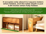 Bamboo Folding Desk,Space-Saving Computer Desk for Small Spaces, Foldable Study Table for Bedroom, W2641P372442