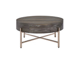 Light Brown and Champagne 1-Drawer Coffee Table B062P209129