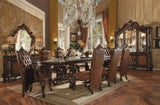 Light Brown and Cherry Oak Tufted Arm Chair B062P209287