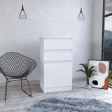 Kamelot Dresser With Jewelry Box, Single Door Cabinet, Mirror, Two Drawers -White B07091920