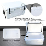 White outdoor Camping Picnic Fishing portable cooler 65QT Portable Insulated Cooler Box W136458178