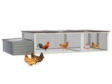 20.93ft Large Wooden Chicken Coop Outdoor Hen House with Nesting Box & Weatherproof Asphalt Roof, 79211579
