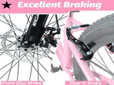 24 Inch Youth Mountain Bike with 7 Speeds & Front Suspension Durable Steel Frame, Alloy Rims & Disc W709P463455