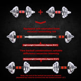 ZNTS 44LBS Adjustable Dumbbell Set Home Gym Cast Iron Barbell Sets with Carry Box 44lbs Office Bedroom 60139127