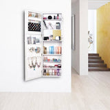 Retro Wood Whole Body Mirror Decoration Storage Mirror Jewelry Mirror Cabinet White 30030813