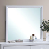 Glasgow G04390-M Mirror , White B078P349549