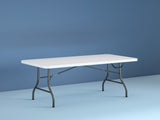 6 Foot Premium Folding Table, White Speckle 96587433