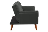 New Design Linen Sofa Furniture Adjustable Backrest Easily Assembled Recliners-DARK GRAY 22240447