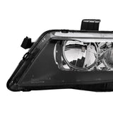 Set of Headlights Halogen Factory Black Clear for 2004-2008 Acura TSX 37406299