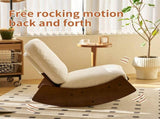 Comfortable Glider Rocking Chair, High-Quality Upholstery Glider Chair, Solid Wood Frame, Perfect 23770023