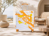 28 Inch PC Spinner Wheel Luggage, Carry on Suitcase, With Printed pattern and Combination Lock W2787P487193
