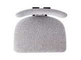 26.5'' Stylish Round Stools with Low Back - Comfortable Upholstered Seat & Black Metal Frame for N780P236628G