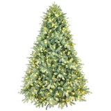 Artificial 4ft Blue green Tint Christmas Tree with 592 PE/PVC Mixed Branch Tips, 150L warm white 89924000