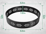 32in Fire Ring, Everlasting Flower Pattern, Round, Iron 85585292